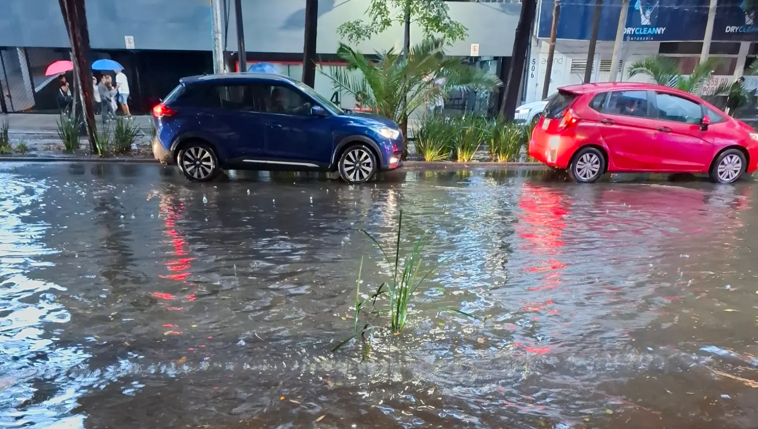 Inundaciones en Polanco, Fuertes Lluvias Azotan la Zona Exclusiva de la CDMX